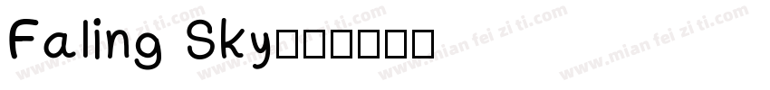 Faling Sky字体转换